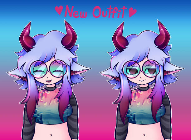 Nyagi PNGtuber outfit (Pacific Cool)